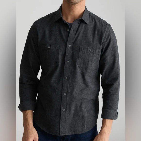 UNTUCKit Men's Gray Sherwood Long Sleeve Flannel Shirt XL - Picture 9 of 9